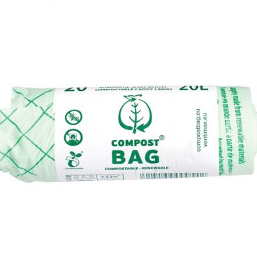 6x Compost Bag Afvalzak Composteerbaar 20 liter 20 stuks