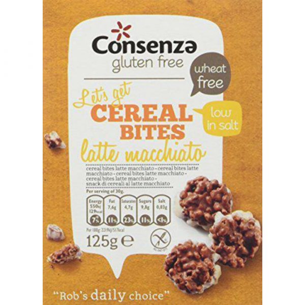 3x Consenza Cerealbites Latte Machiato 125 gr