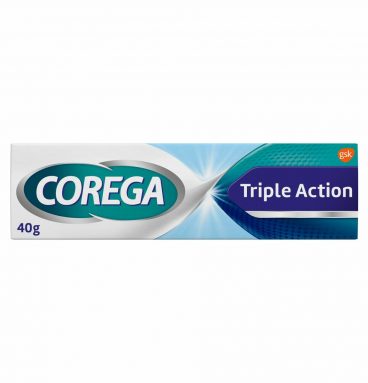 3x Corega Kleefcrème Triple Action Kunstgebitverzorging 40 gr