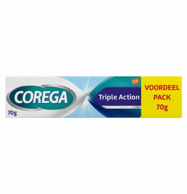 Corega Kleefcrème Triple Action Kunstgebitverzorging 70 gr