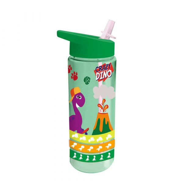 Crazy Dino Drinkfles Met Flipdop 500 ml