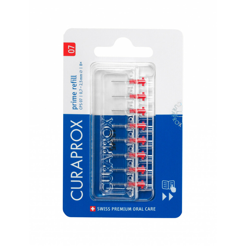 3x Curaprox Interdentaal Rager Prime Refill Rood 07 2