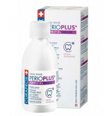 2x Curaprox Mondspoeling Perio Plus+ Forte CHX 0.20% 200 ml