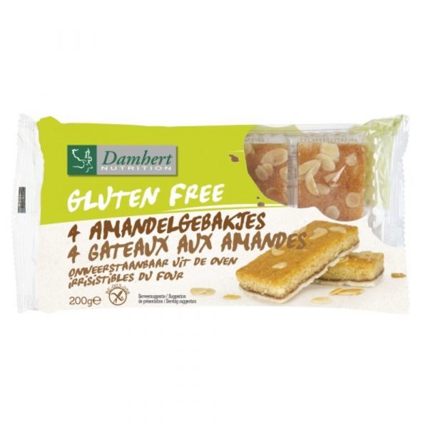 3x Damhert Amandelgebak Glutenvrij 200 gr