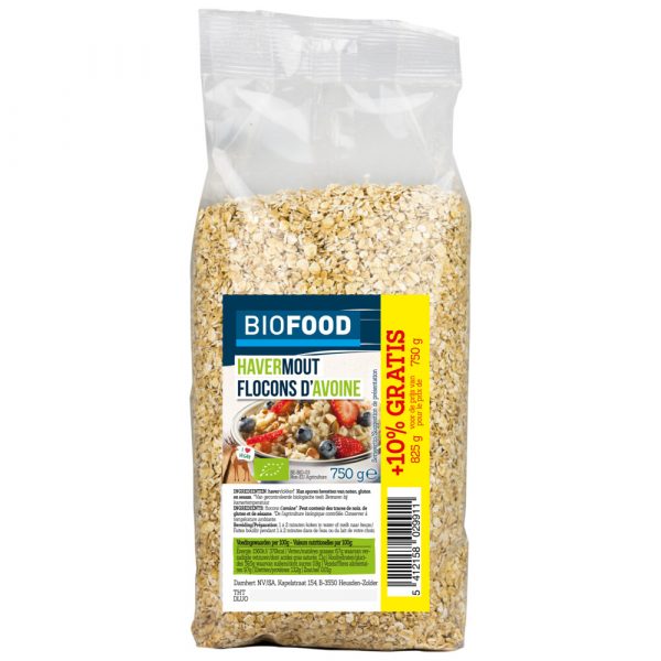 3x Damhert Biofood Havermout Biologisch 750 gr