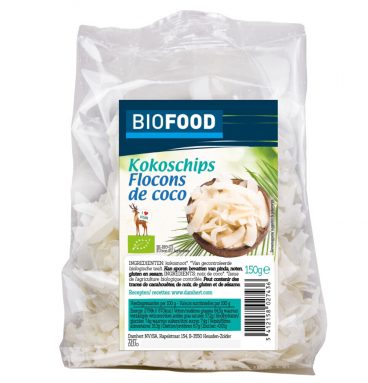 3x Damhert Biofood Kokoschips Biologisch 150 gr