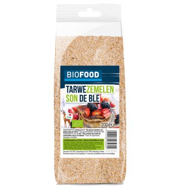 8x Damhert Biofood Tarwezemelen Biologisch 200 gr