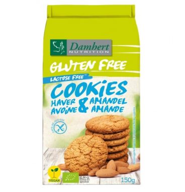 3x Damhert Glutenvrij Koek Haver Amandel 150 gr