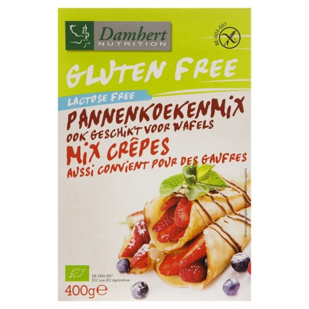 3x Damhert Glutenvrij Pannenkoekmix 400 gr