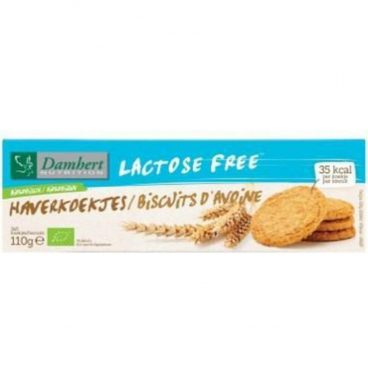 3x Damhert Haverkoekjes Biologisch Lactosevrij 110 gr