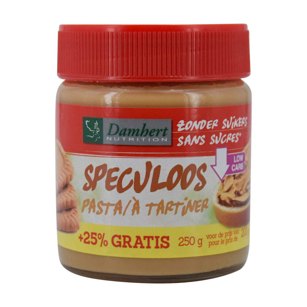 12x Damhert Speculoos Pasta Suikervrij 200 gr