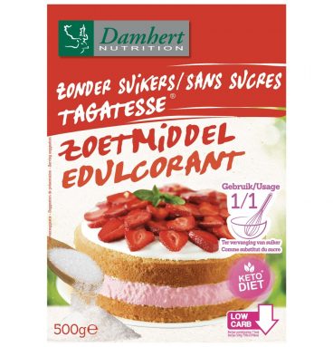 3x Damhert Tagatesse Zoetmiddel Suikervrij 500 gr