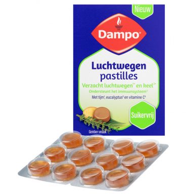 Dampo Luchtwegen Pastilles Suikervrij 24 zuigtabletten