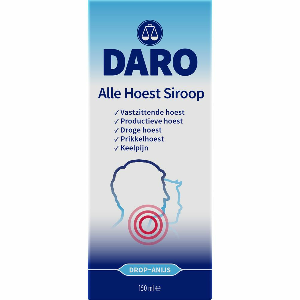 6x Daro Alle Hoest Siroop 150 ml