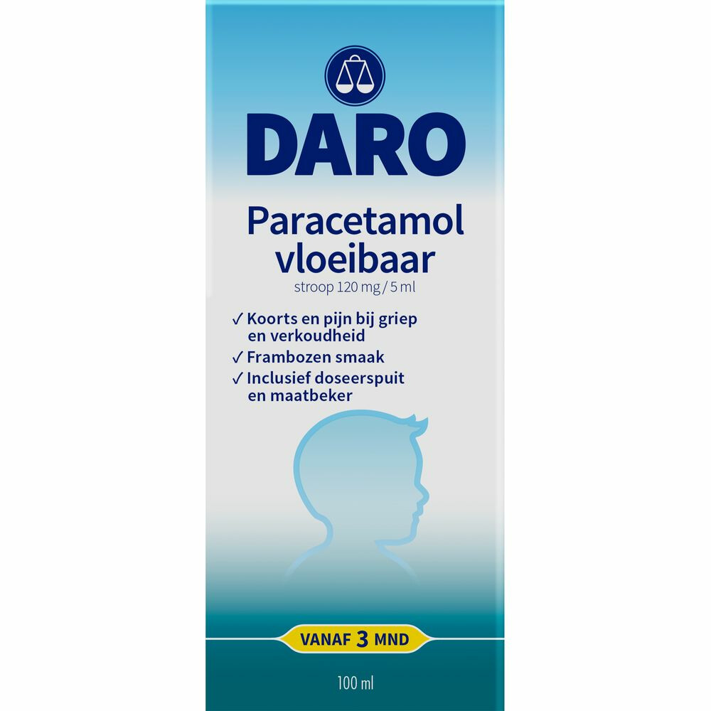 Daro Paracetamol Vloeibaar Kind 100 ml