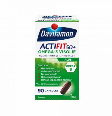 Davitamon Actifit 50+ Omega-3 Visolie 90 capsules