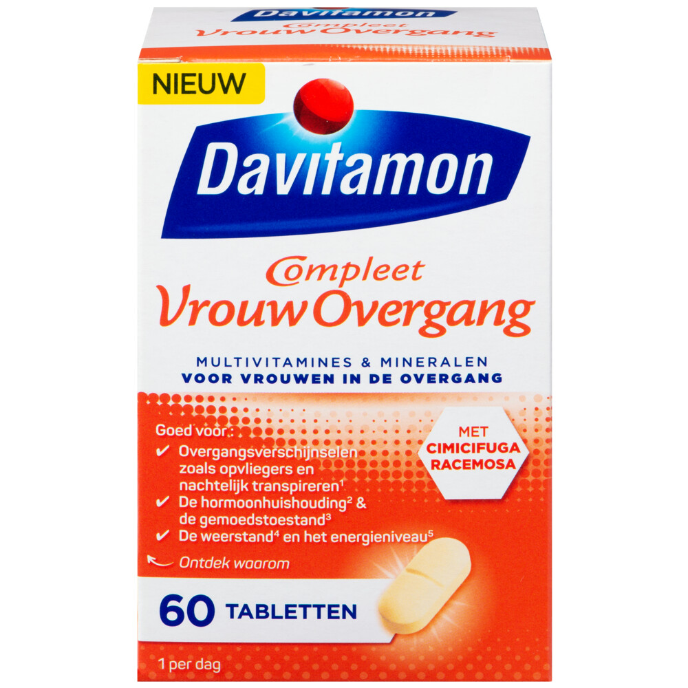 Davitamon Compleet Vrouw Overgang Multivitamine 60 tabletten