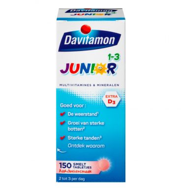 Davitamon Junior 1+ Multivitamines en Mineralen 150 tabletten