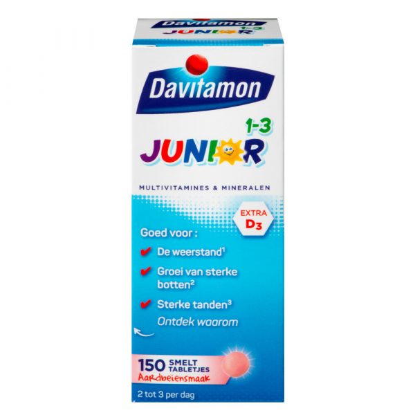 Davitamon Junior 1+ Multivitamines en Mineralen 150 tabletten