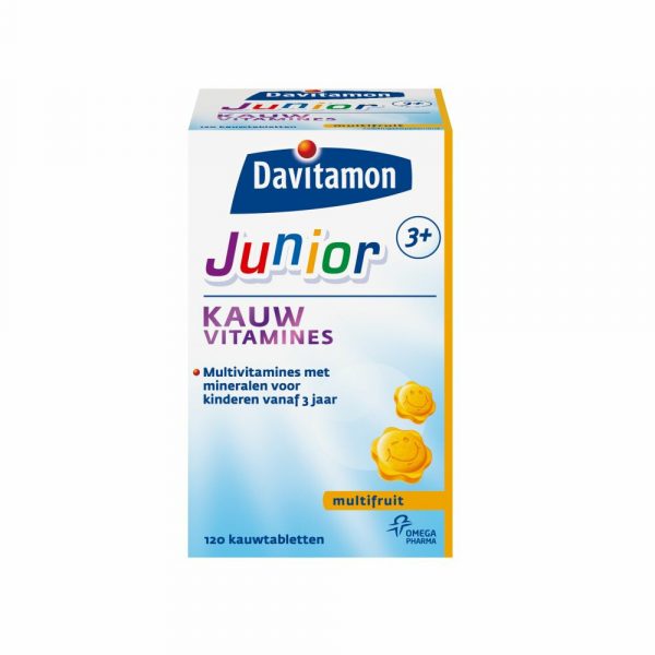 Davitamon Junior 3+ Multifruit 120 kauwtabletten