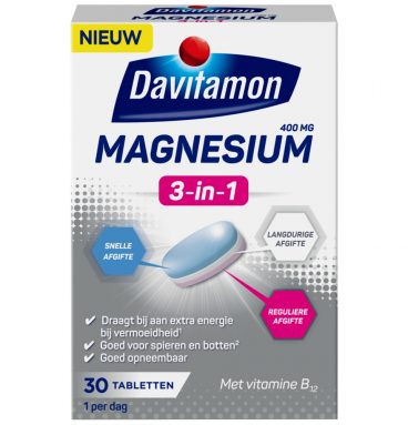 Davitamon Magnesium 3 in 1 30 tabletten