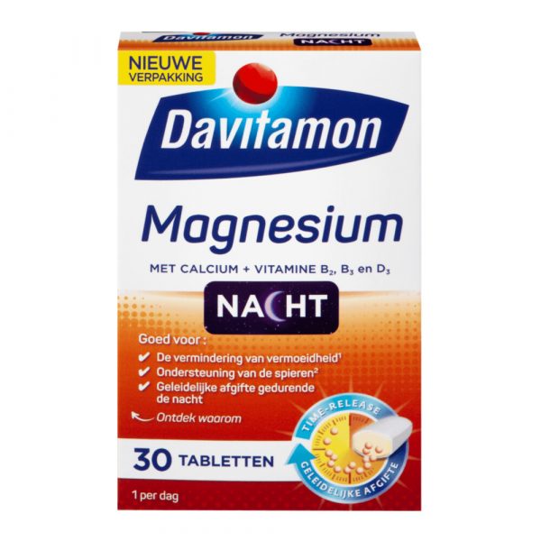 Davitamon Magnesium Voor de Nacht 30 tabletten