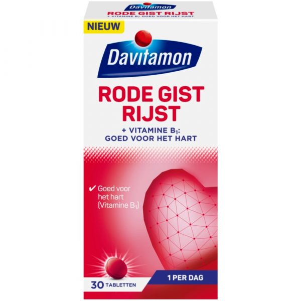 2x Davitamon Rode Gist Rijst 30 tabletten