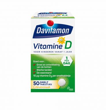 Davitamon Vitamine D Kind 50 smelttabletten