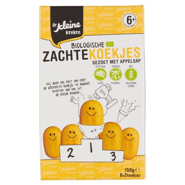 6x De Kleine Keuken Bio Babykoekjes 150 gr