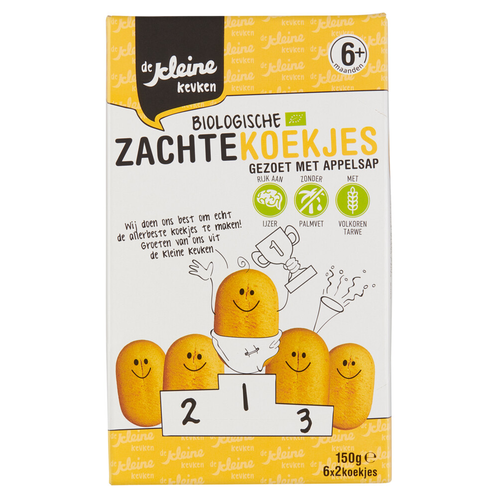 6x De Kleine Keuken Bio Babykoekjes 150 gr