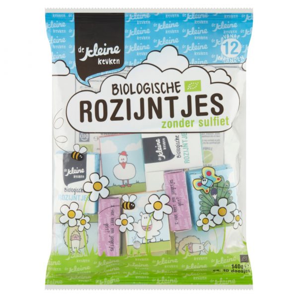 De Kleine Keuken Bio Rozijntjes 140 gr