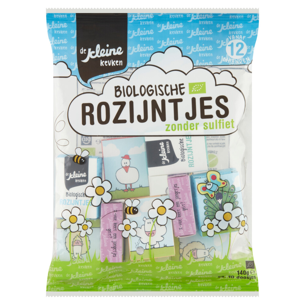 De Kleine Keuken Bio Rozijntjes 140 gr