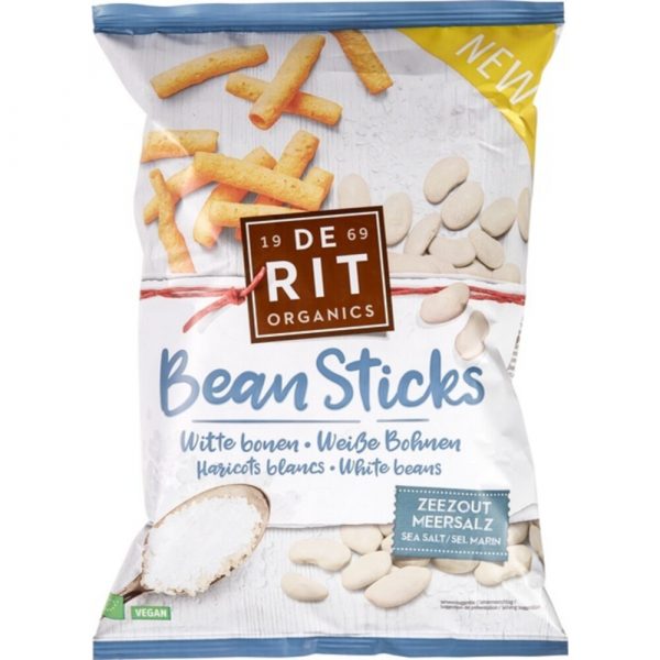 6x De Rit Bean Sticks Witte Boon Bio 75 gr