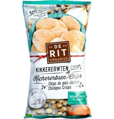 6x De Rit Kikkererwtchips Sour Cream Bio 75 gr