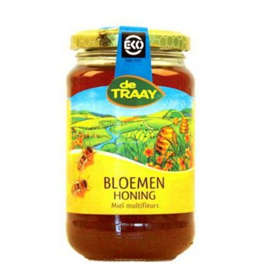 3x De Traay Bloemen Honing Eko 900 gr