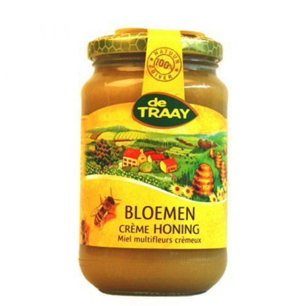 3x De Traay Honing Bloemen Creme 450 gr