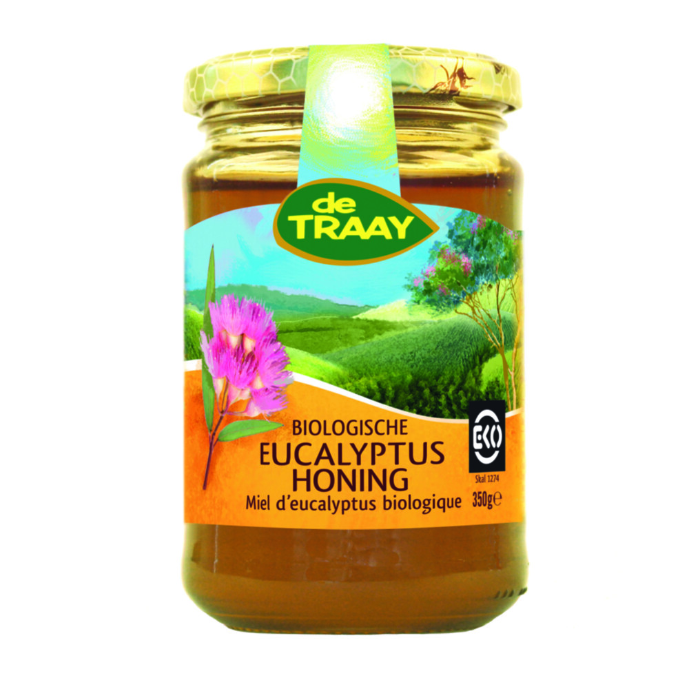 3x De Traay Honing Eucalyptus Bio 350 gr