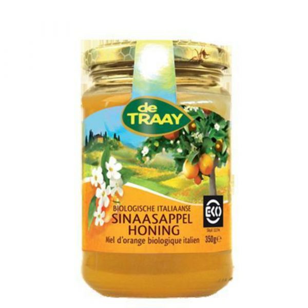 3x De Traay Honing Sinaasappelbloesem Eko 350 gr