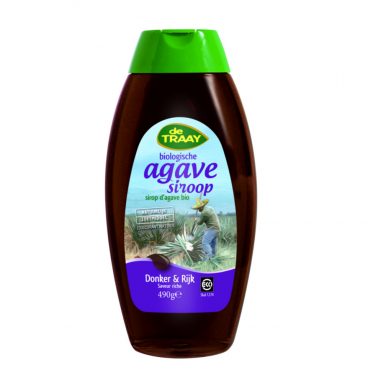 3x De Traay Siroop Agave Donker Bio 490 gr