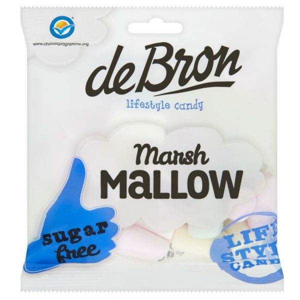 3x De bron Suikervrije Marshmellow 75 gr