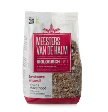 3x De halm Muesli Krokante Kokos Bio 500 gr