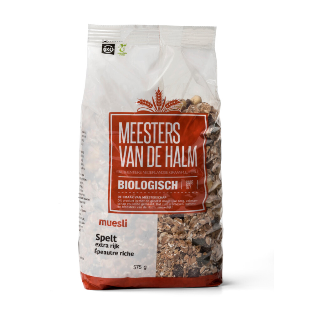 3x De halm Muesli Spelt Eko 575 gr