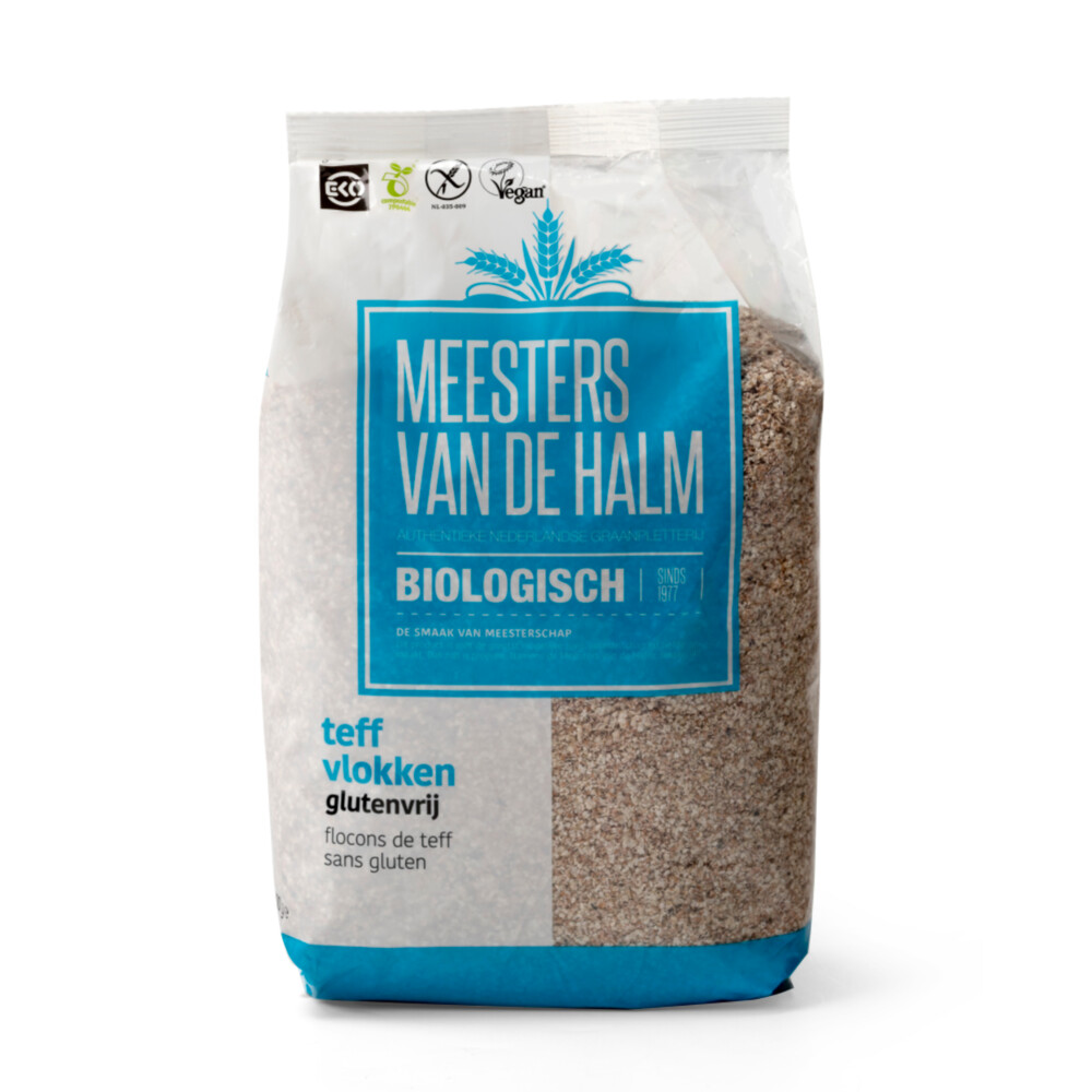 3x De halm Teffvlokken Bio 400 gr