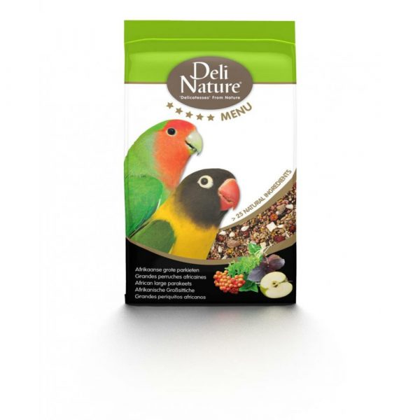 5x Deli Nature 5 Sterren Menu Afrikaanse Parkiet 800 gr