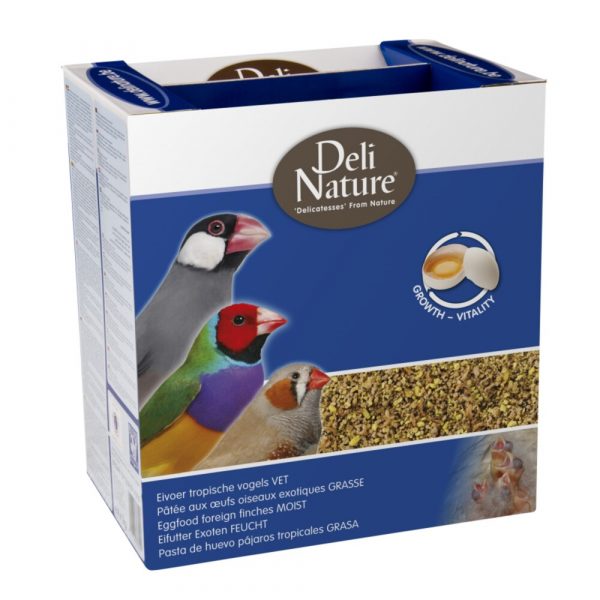 4x Deli Nature Eivoer Tropische Vogels Vet 1 kg