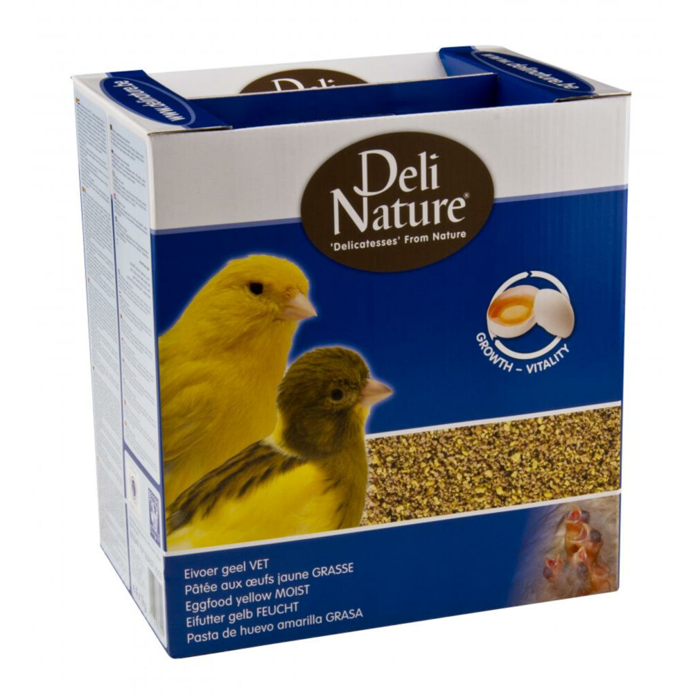 4x Deli Nature Eivoer Vet Geel 1 kg