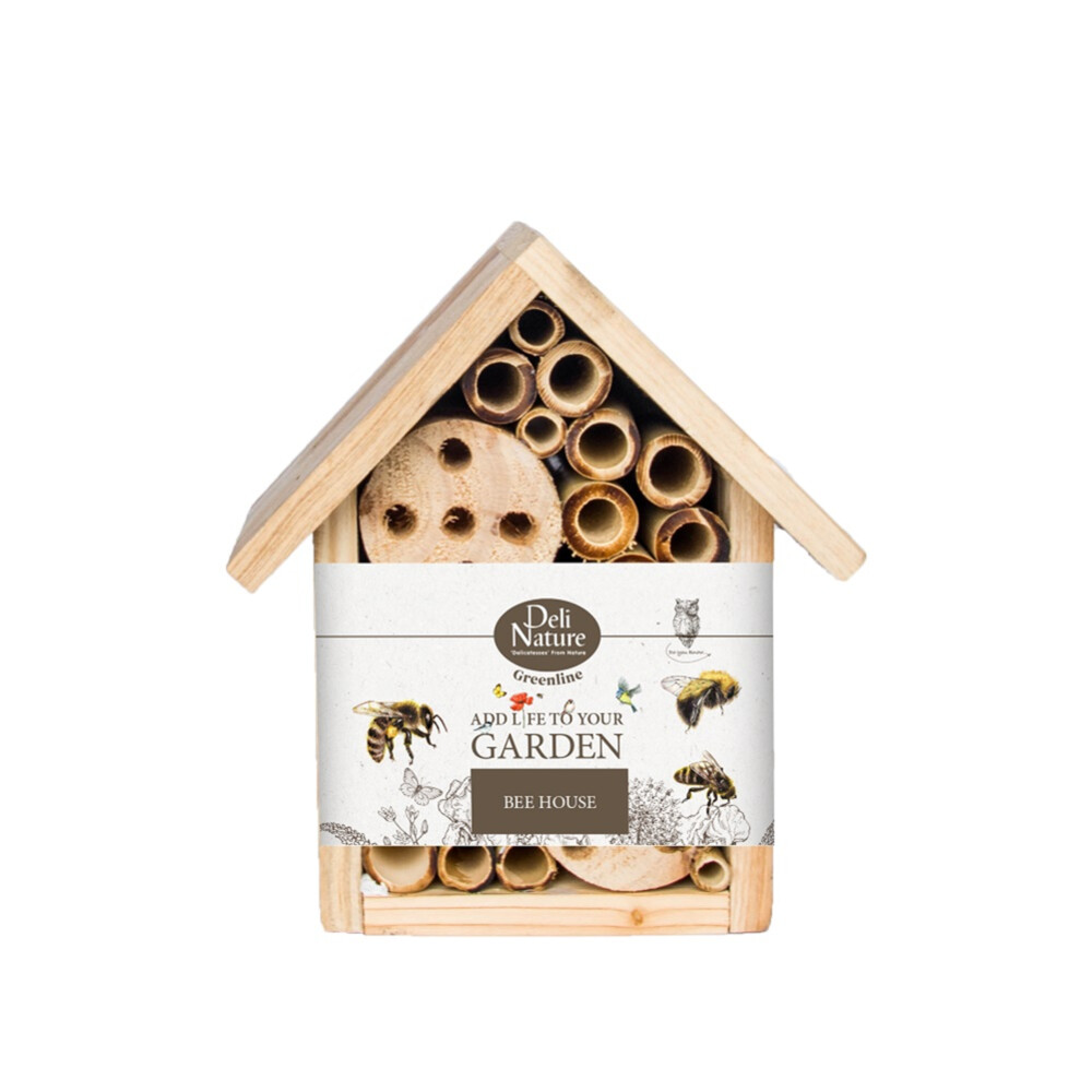 6x Deli Nature Greenline Bee House