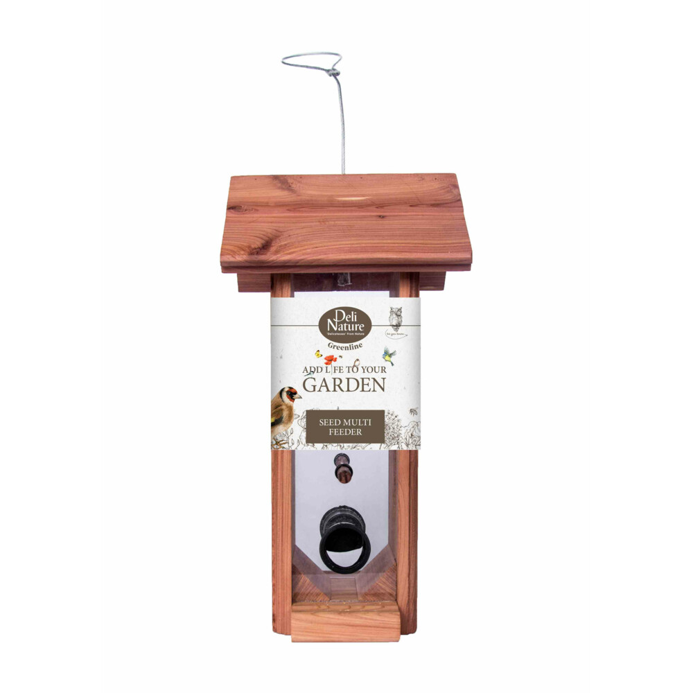 6x Deli Nature Greenline Seed Multi Feeder