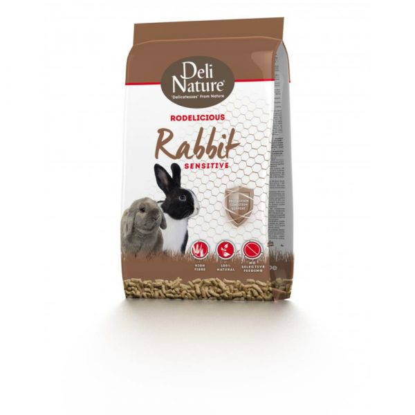 4x Deli Nature Rodelicious Sensitive Konijn 750 gr