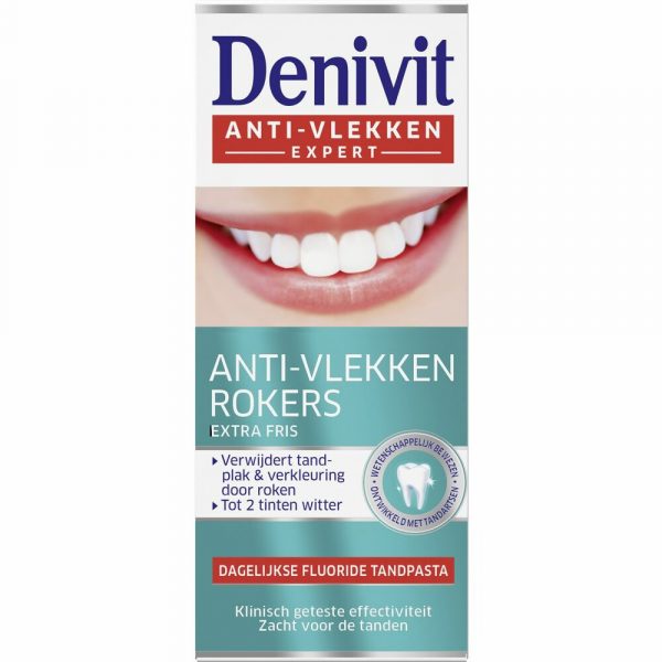 6x Denivit Tandpasta Anti-Vlekken Rokers 50 ml